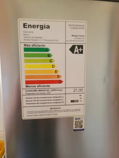Refrigerador Maigas Home Plateado A+ - miniatura 2