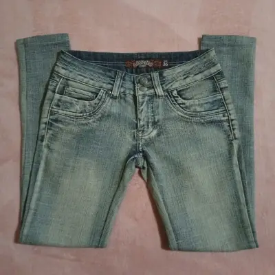 Jeans tiro bajo con pedrería!! Dirty - miniatura 1
