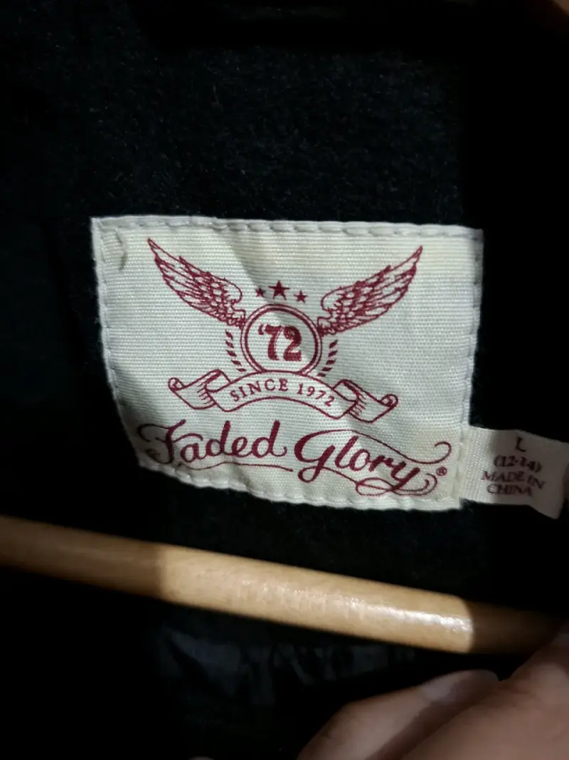 Chaqueta negra Faded Glory de poliéster - 3