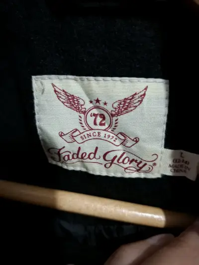 Chaqueta negra Faded Glory de poliéster - miniatura 3