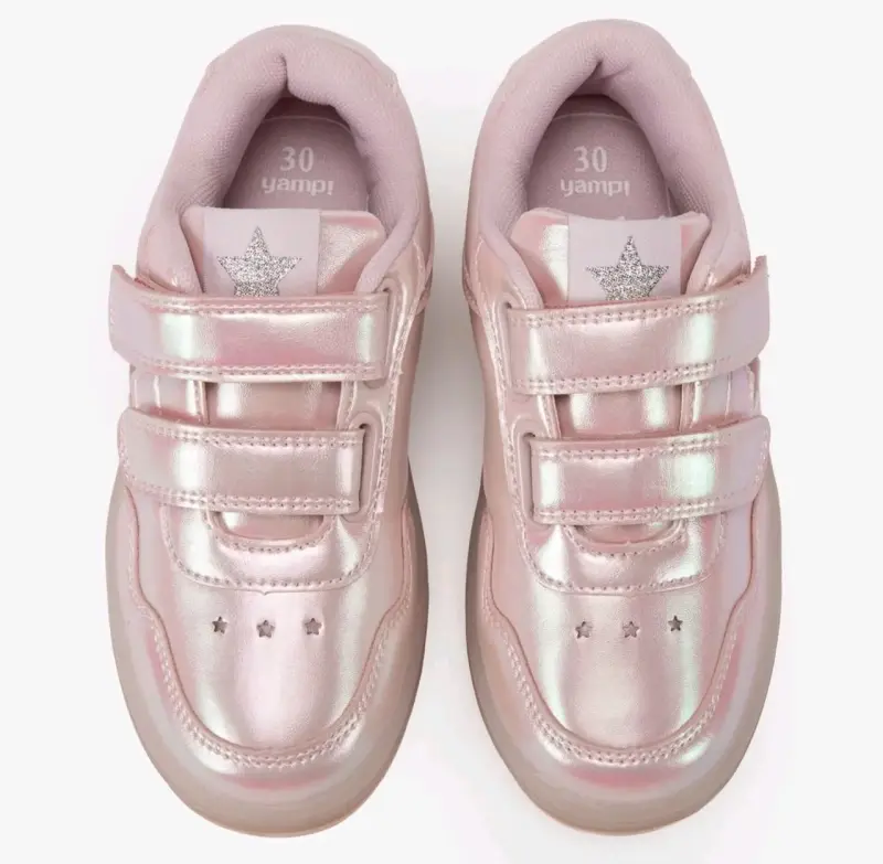 Zapatillas rosadas con luces para niña Yamp - 3