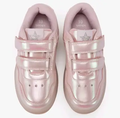 Zapatillas rosadas con luces para niña Yamp - miniatura 3