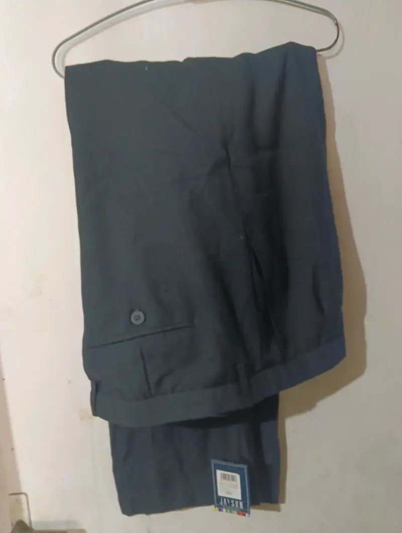 Pantalón de vestir azul marino para hombre