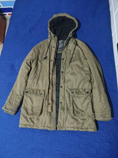 Parka Verde oliva Foster con Capucha - miniatura 3