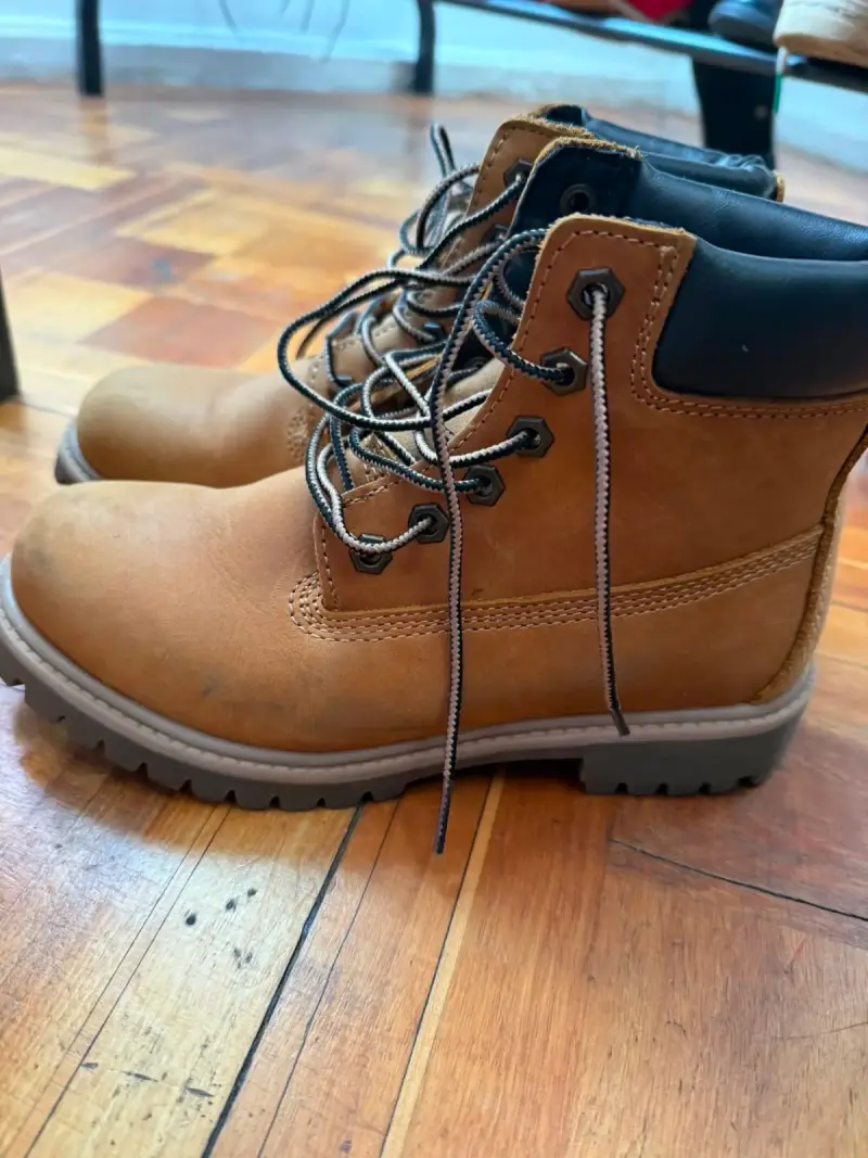 Botas de cuero marrón mujer