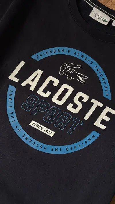 Polerón Lacoste Sport azul marino para hombre - miniatura 2