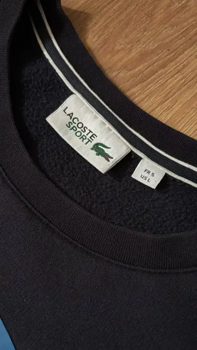 Polerón Lacoste Sport azul marino para hombre - miniatura 3