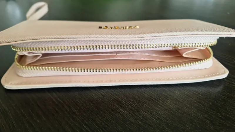 Billetera de mano rosa pálido Basement con cierre - 3
