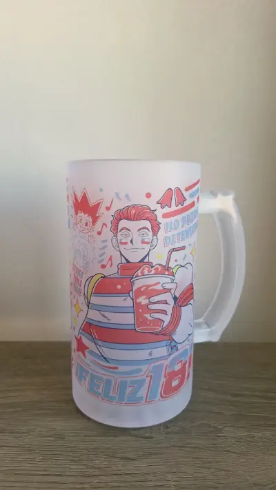 Vaso shopero dieciochero hisoka hunter anime - miniatura 1