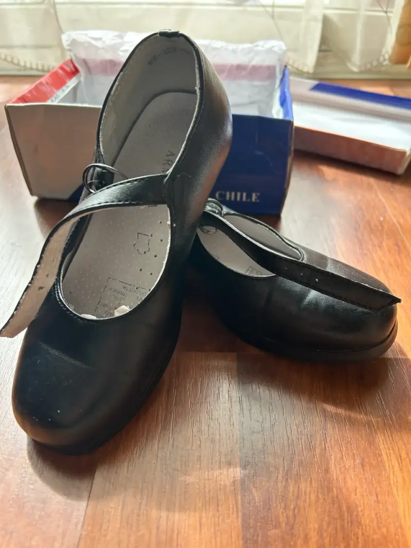 Zapatos de baile huasa negros talla 28 - 4