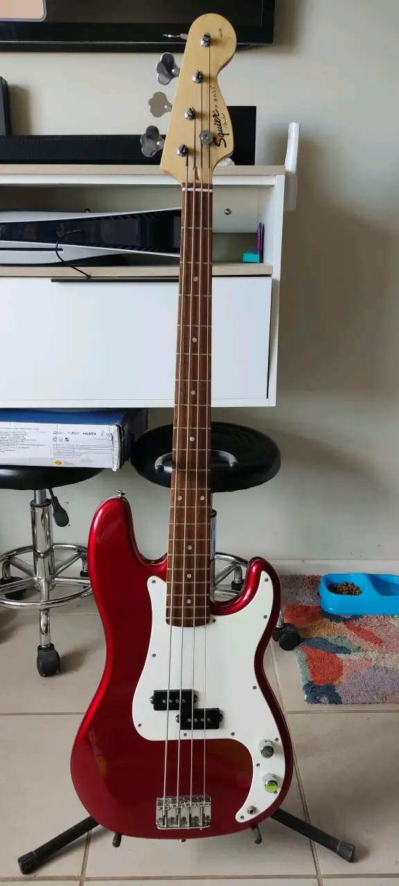 Bajo eléctrico Squier Precision Bass rojo - 3