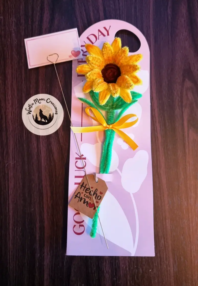 Flor eterna de girasol decorativa