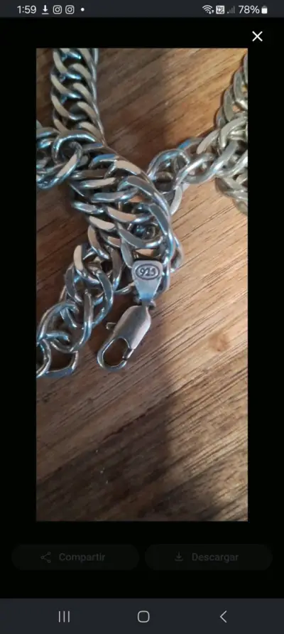 Cadena de plata 925 para hombre - miniatura 2