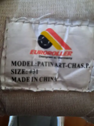 Patines de Cuatro Ruedas EuroRoller Blancos  31 - miniatura 4