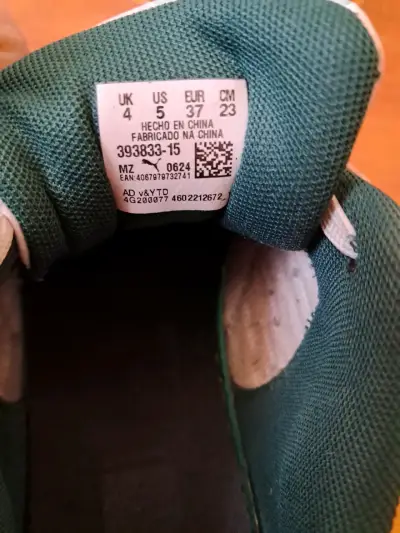 Zapatillas deportivas Puma verde y negro - miniatura 1