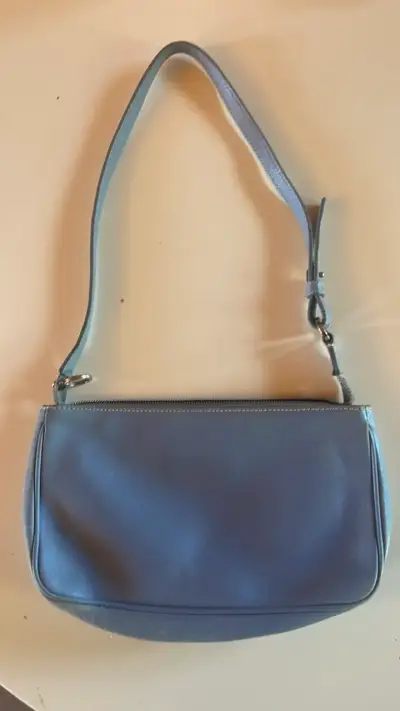 Cartera de cuero azul Salvatore Ferragamo - miniatura 3