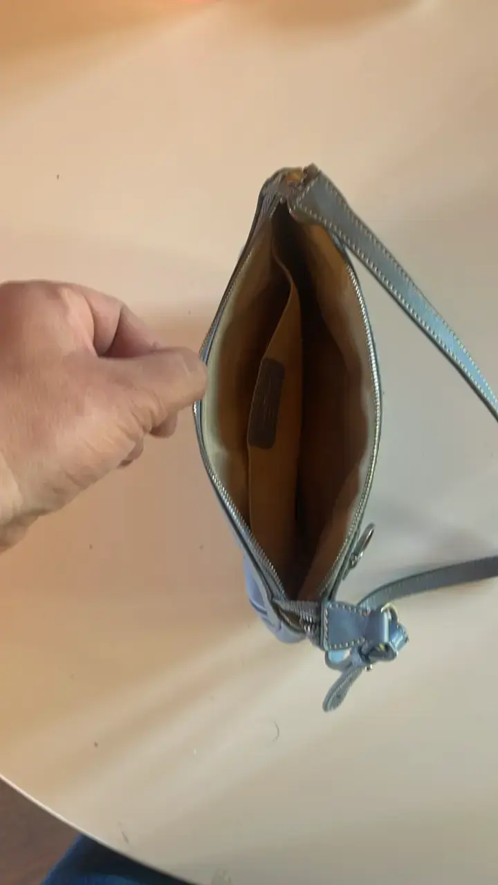 Cartera de cuero azul Salvatore Ferragamo - 5