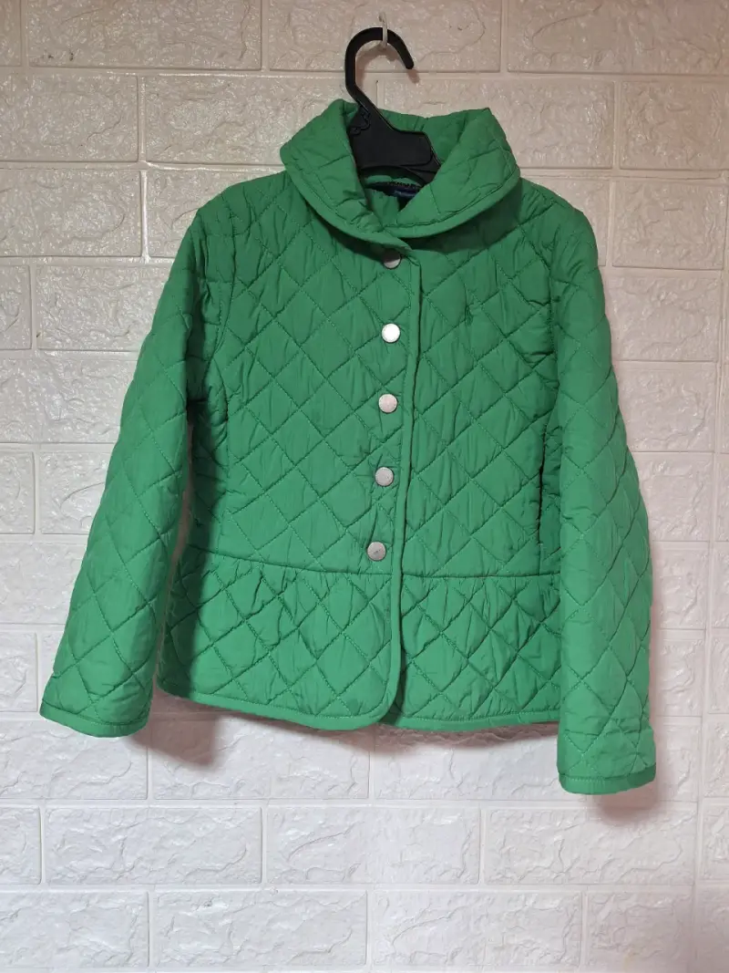 Chaqueta acolchada verde para mujer - 2