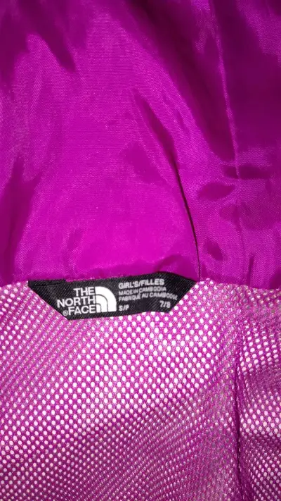 Chaqueta impermeable morada The North Face para niña - miniatura 3