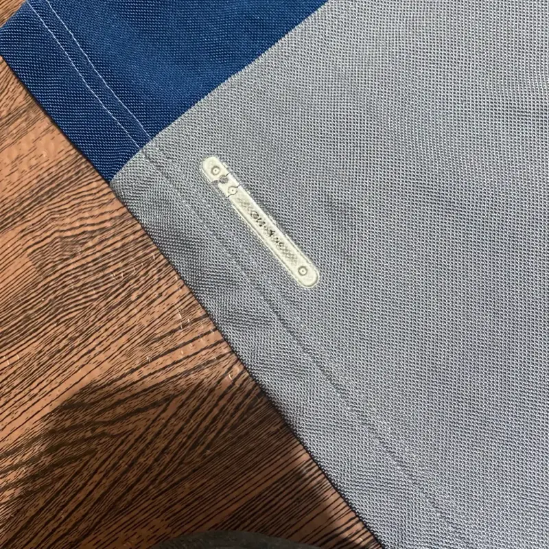 Poleron Vintage Adidas gris y azul Talla M - 3