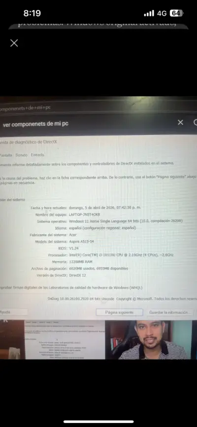 Laptop Acer Aspire 5 Intel Core i3 15.6 pulgadas - miniatura 4