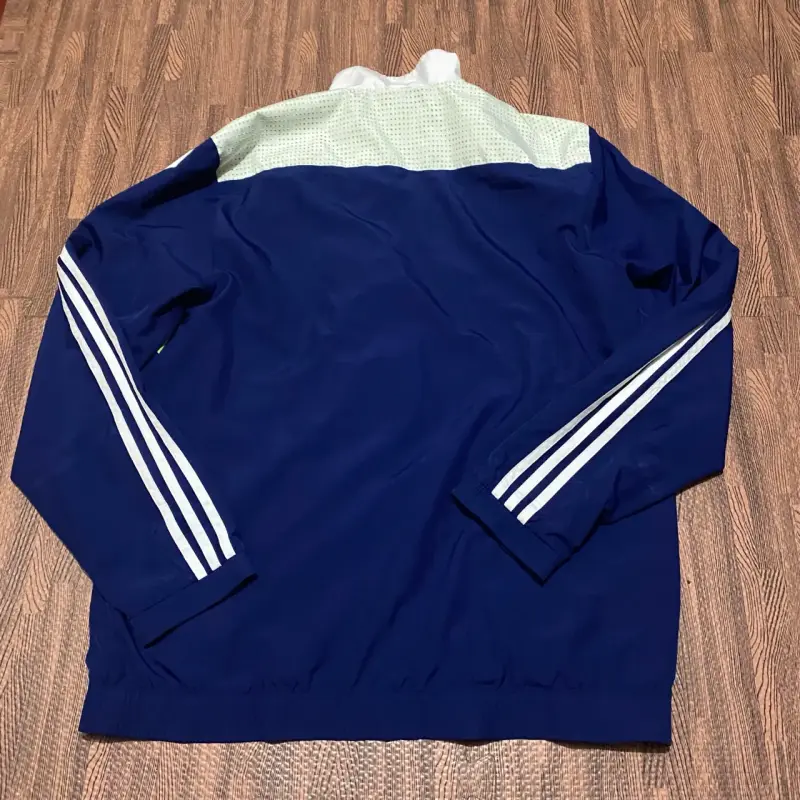 Chaqueta deportiva Adidas azul y verde Fit L - 5