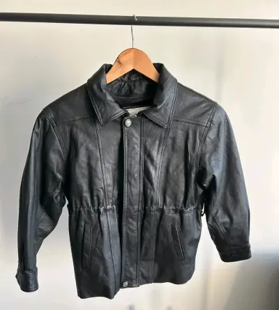 Chaqueta de Cuero Negra Fandango - miniatura 2