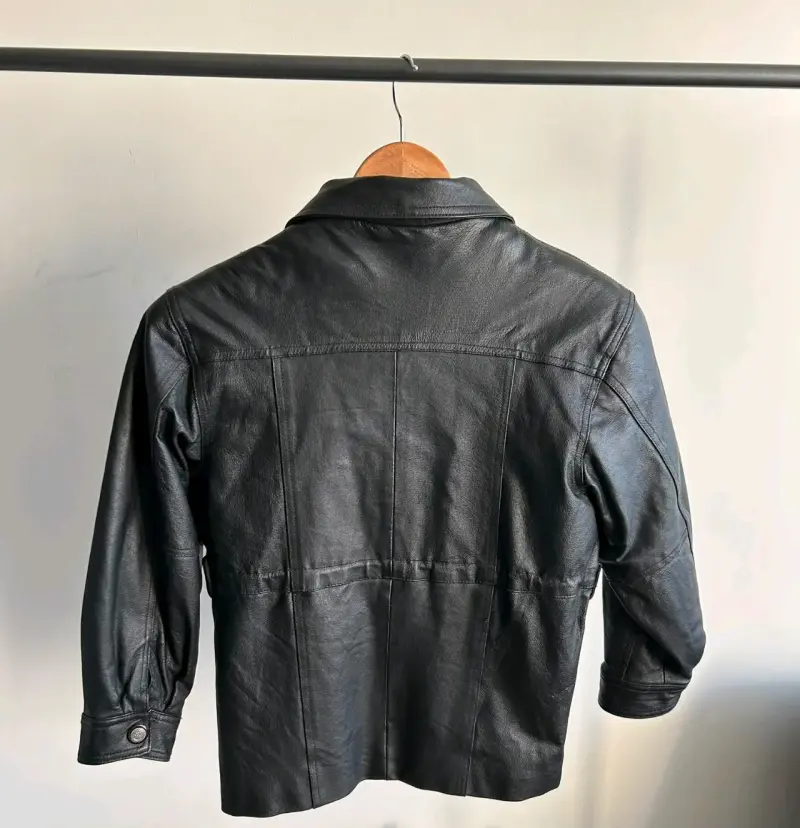 Chaqueta de Cuero Negra Fandango - 3