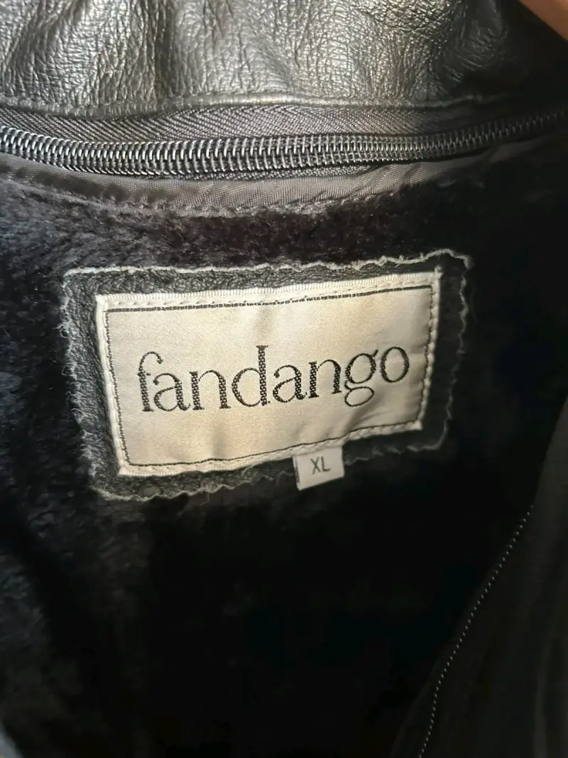Chaqueta de Cuero Negra Fandango - 4
