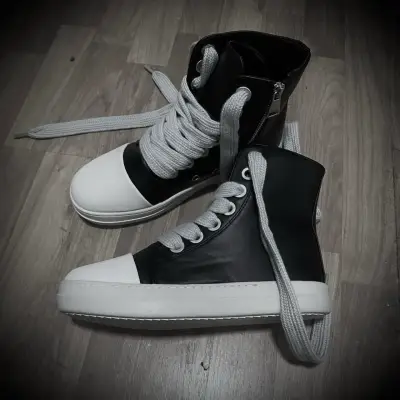 rick owens jumbo lace ramones - miniatura 2