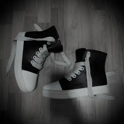 rick owens jumbo lace ramones - miniatura 3
