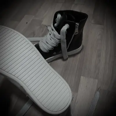 rick owens jumbo lace ramones - miniatura 6