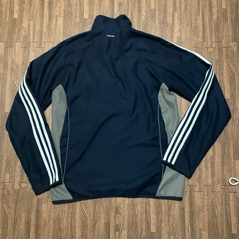 Chaqueta deportiva Adidas Talla S azul con franjas - 4