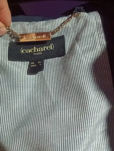cortavientos azul con capucha Cacharel para mujer - miniatura 2