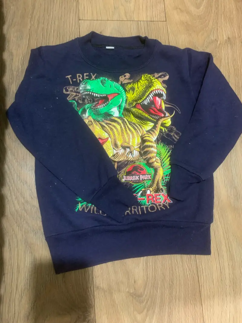 Polerón infantil Jurassic Park T-Rex azul