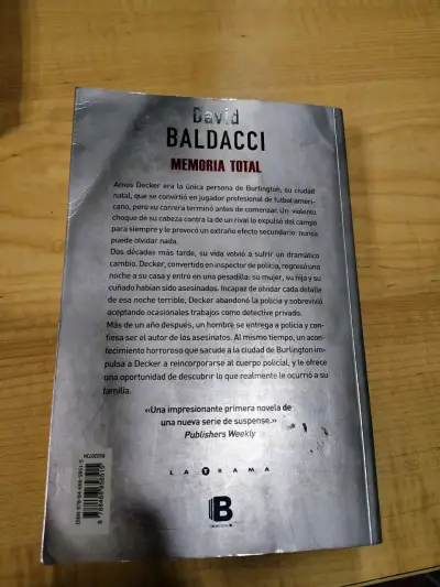 Libro 'Memoria Total' de David Baldacci - miniatura 2