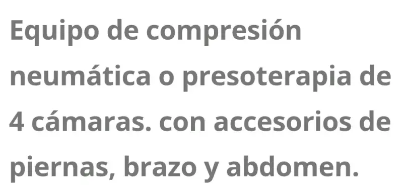 Equipo de Presoterapia TheraPress Pro para Piernas y Abdomen - 2