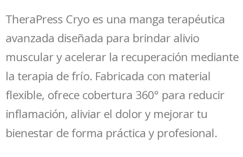 Equipo de Presoterapia TheraPress Pro para Piernas y Abdomen - 4