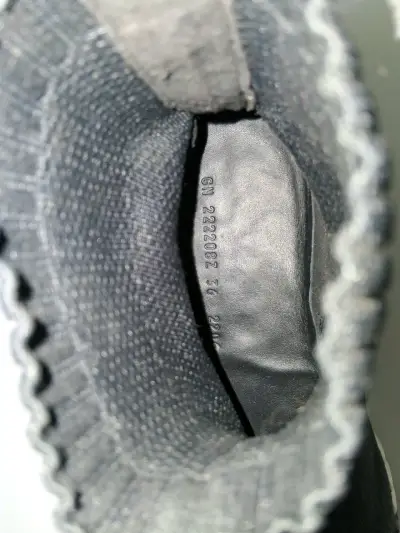 Botines de punto negros estilo casual - miniatura 5