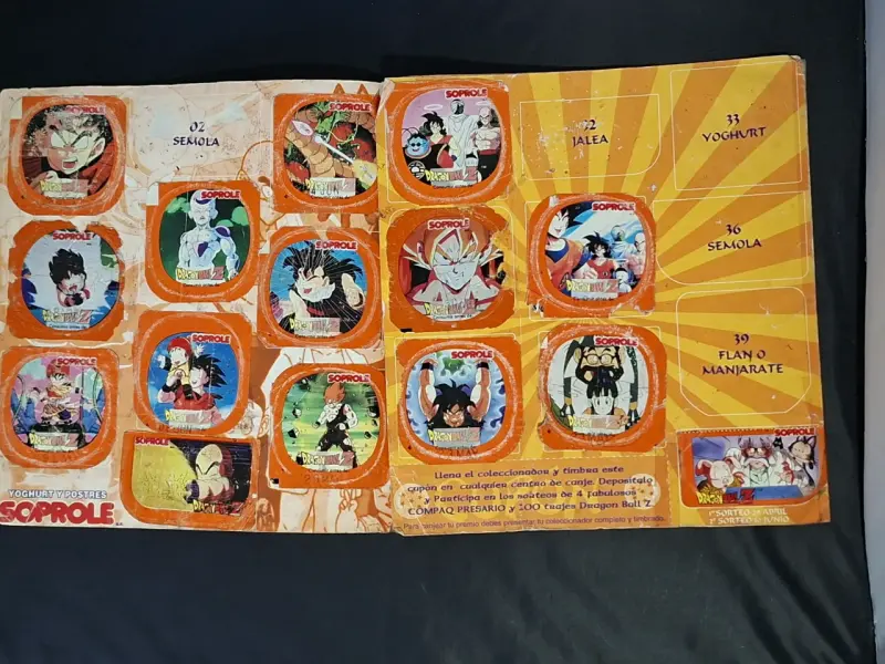 Álbum Coleccionador Dragon Ball Z Soprole - 2