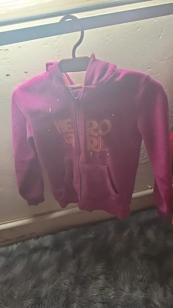 Chaqueta polar para niña color rosa - 2