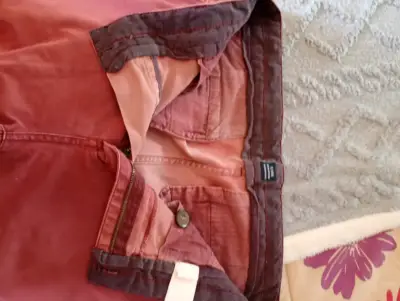 Pantalones de pana rosados para hombre - miniatura 1