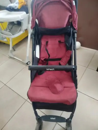 Coche de paseo Infanti rojo terrain plegable - miniatura 1