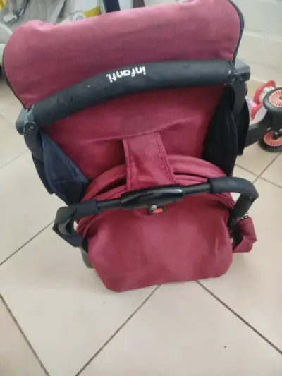 Coche de paseo Infanti rojo terrain plegable - miniatura 3