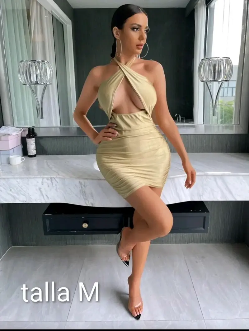 Vestido ajustado sin tirantes talla M - 1