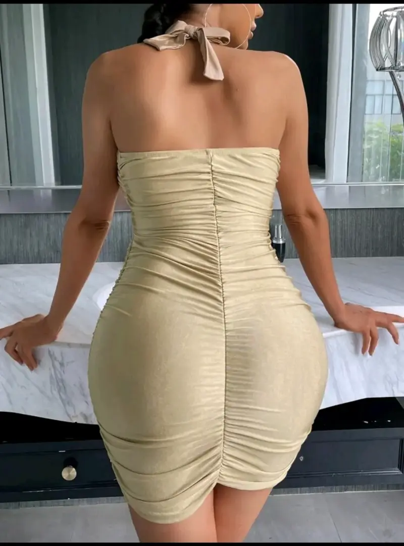 Vestido ajustado sin tirantes talla M - 2