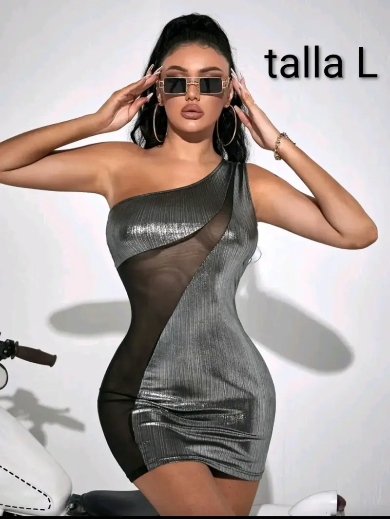 Vestido ajustado sin tirantes talla M - 3