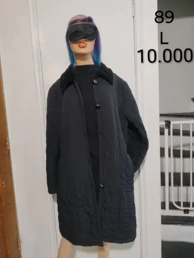 Abrigo largo gris talla S/M - miniatura 5