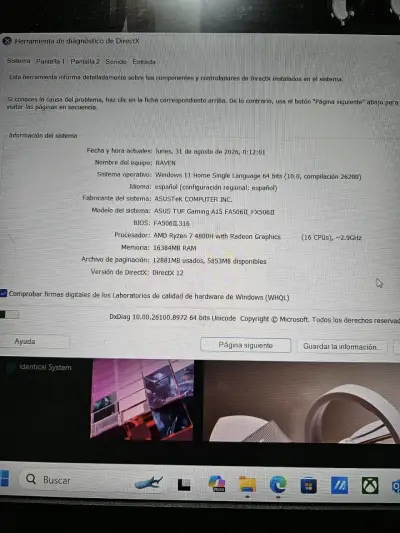 Notebook Gamer ASUS TUF Gaming A15 - Ryzen 7 + GTX - miniatura 5