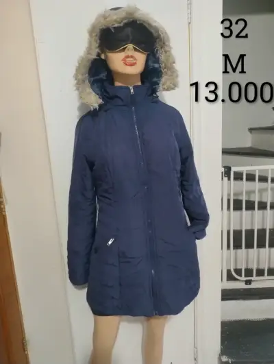 Parka de Mujer Burdeo con Capucha - miniatura 4